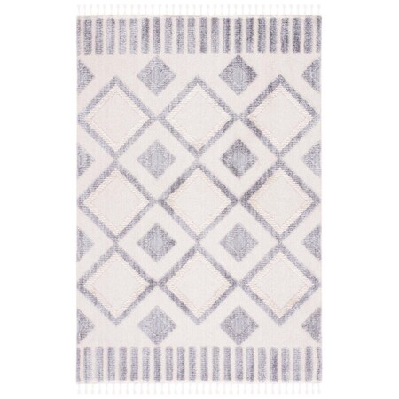 Safavieh 7 x 7 ft. Marrakech Square Power Loomed Rug Ivory & Grey MRK560A-7SQ